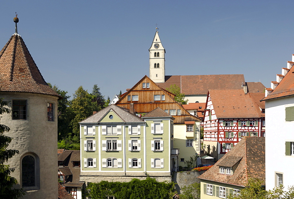Old castle, Lake Constance, Meersburg, Baden-Wuerttemberg, Germany, Europe