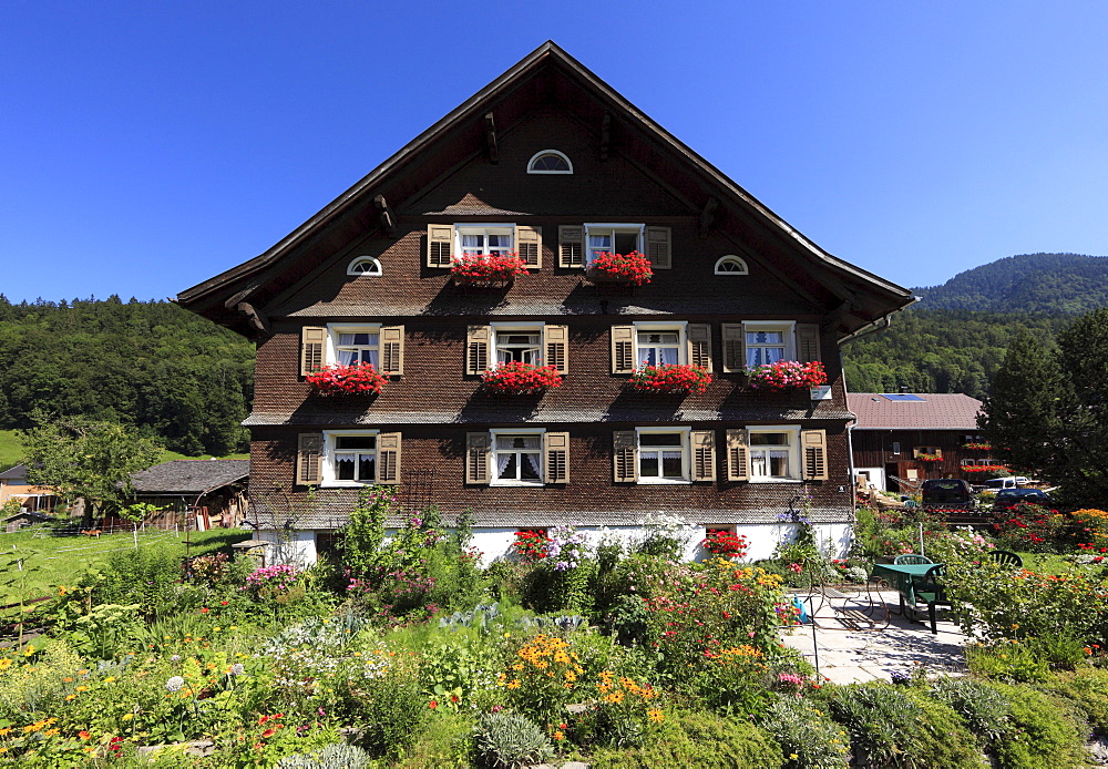 Bregenzerwald house in Bezau, Bregenz Forest, Bregenzerwald, Vorarlberg, Austria, Europe