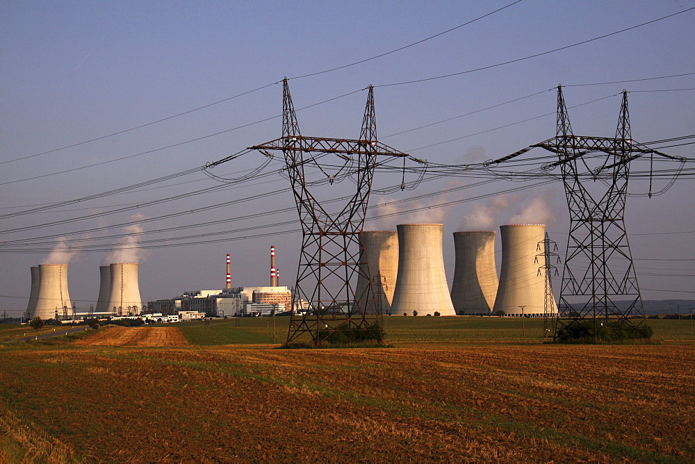 Dukovany Nuclear Power Station of the CEZ Group, South Moravia, Czech Republic, Europe