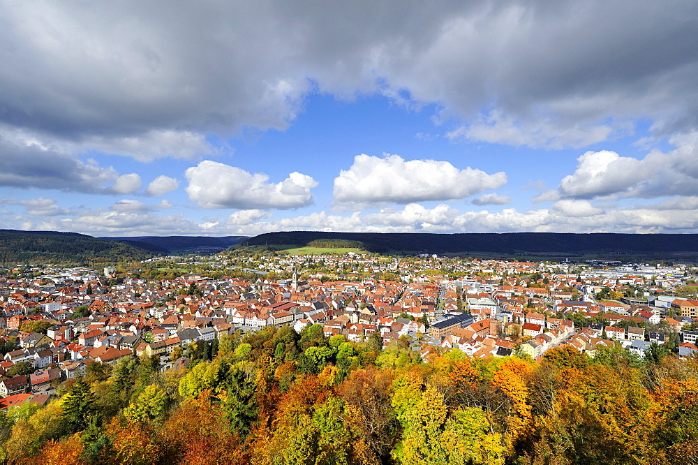 View of the city of Tuttlingen, Baden-Wuerttemberg, Germany, Europe