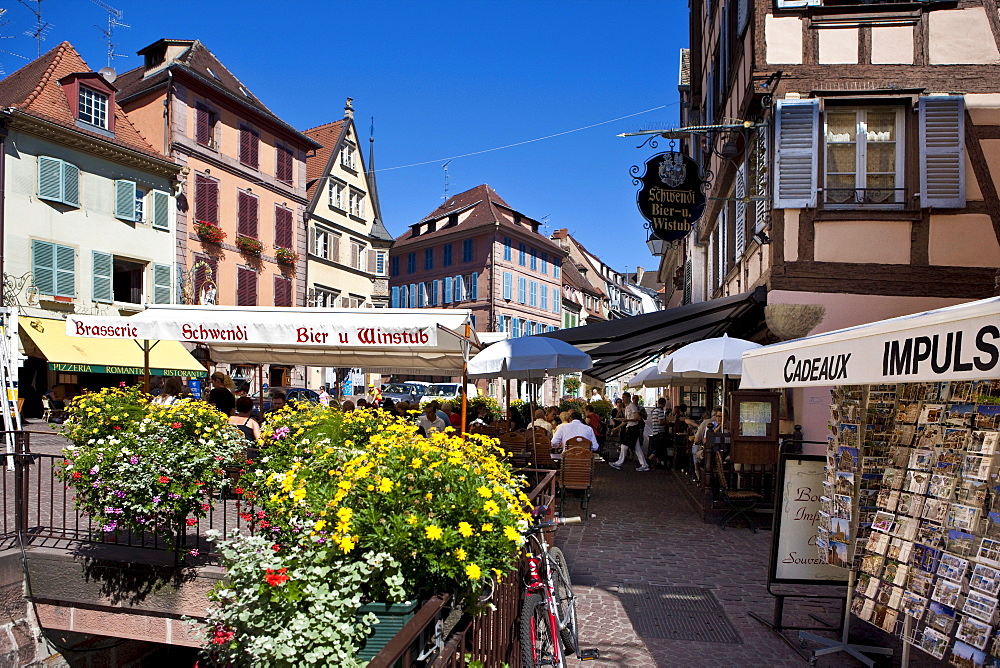 Place de l'Ancienne Douane, historic town centre of Colmar, Alsace, France, Europe