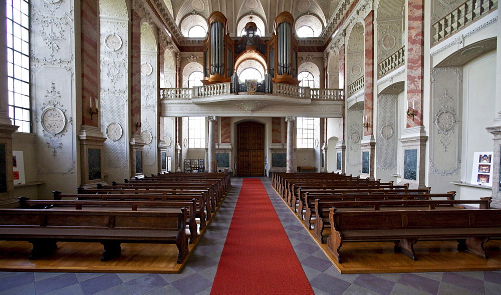 Schlosskirche, Palace Church, former court chapel in Mannheim Castle, originally the main residence of the Prince-electors of the Electoral Palatinate, Mannheim, Rhineland-Palatinate, Germany, Europe