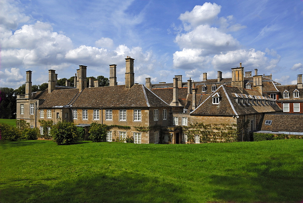 "Boughton House", seen from the garden, Geddington, Kettering, Northamptonshire, England, United Kingdom, Europe