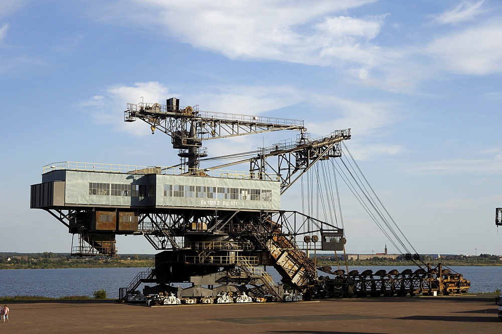 Mad Max bucket dredger, Ferropolis, City of Iron, Saxony-Anhalt, Germany, Europe