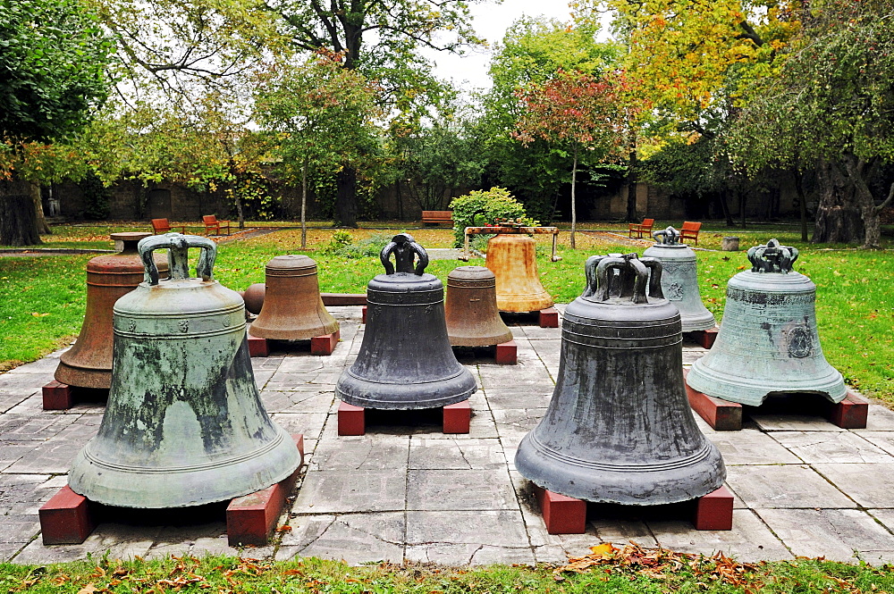 Bells in the Apolda Bell Museum, Apolda, Thuringia, Germany, Europe