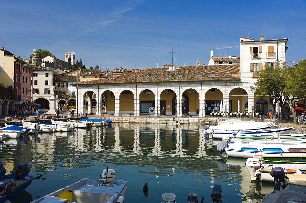 Harbour, Desenzano, Lake Garda, Lago di Garda, Lombardy, Italy, Europe