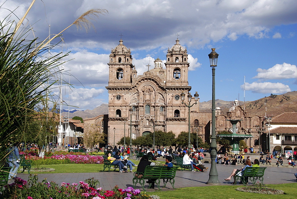 La Compania de Jesus, Jesuit Church, Plaza de Armas, historic town centre, Cusco, Peru, South America, Latin America