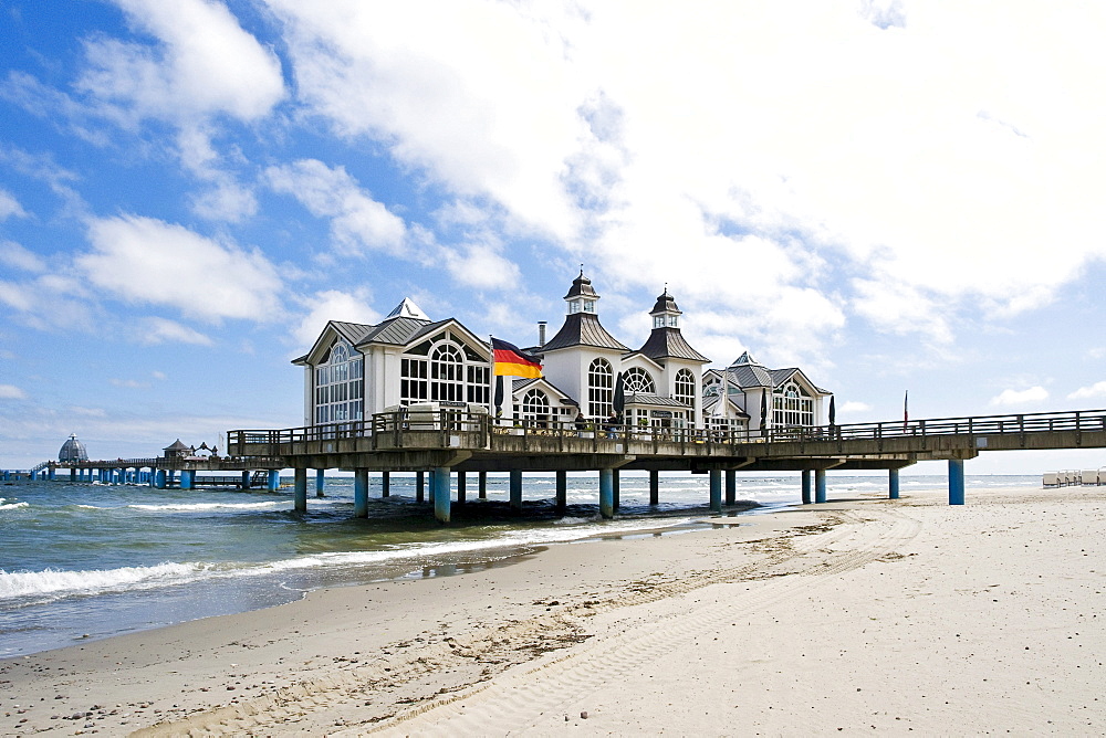 Pier in Sellin, Mecklenburg-Western Pomerania, Germany, Europe