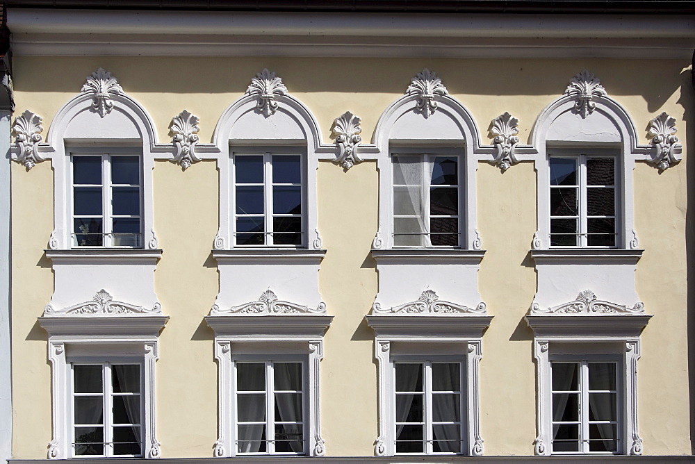 Windows on a facade