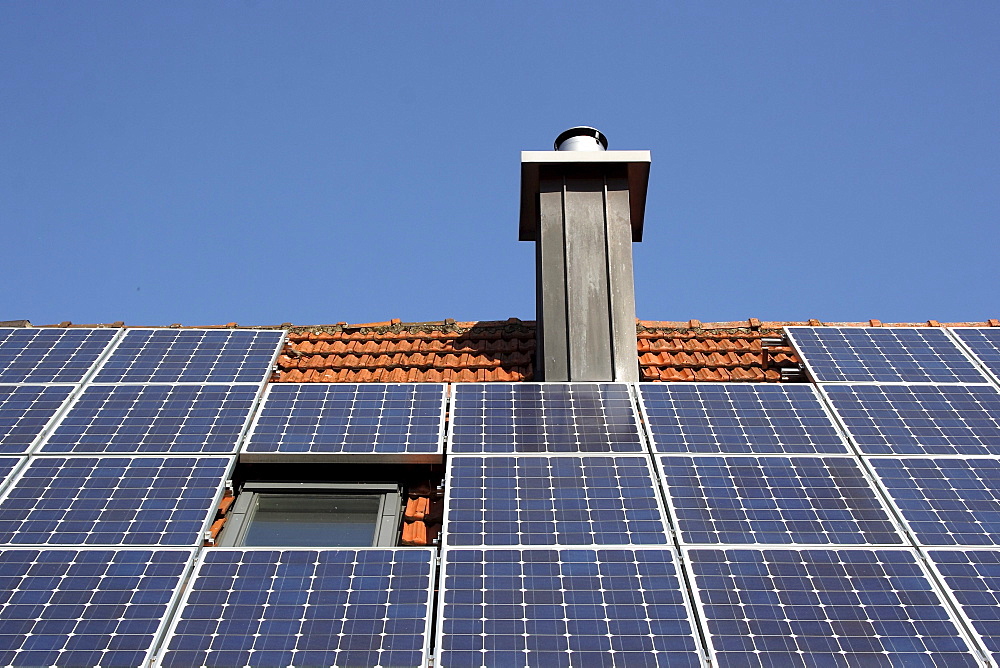 Photovoltaic system on a rooftop