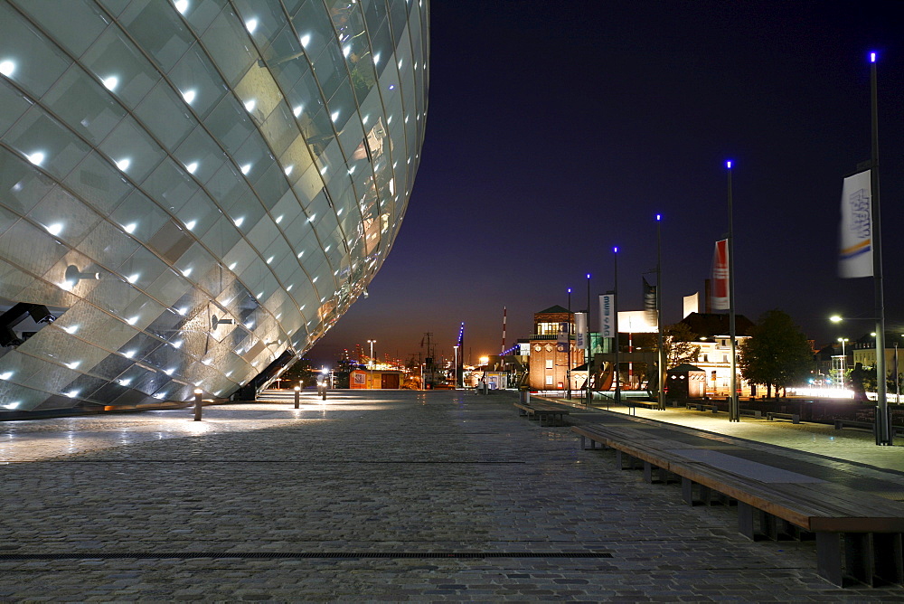 Science City building, Klimahaus Bremerhaven 8 âˆž East, science museum, Bremerhaven, Bremen, Germany, Europe