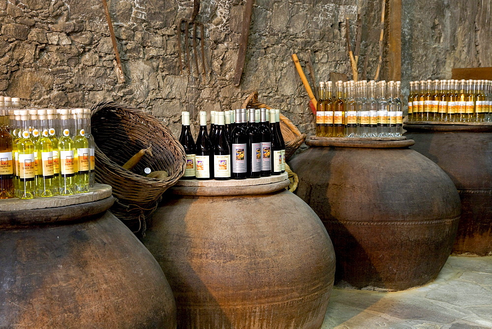 Wine cellar, barrels, wine, Cyprus, Greece, Europe