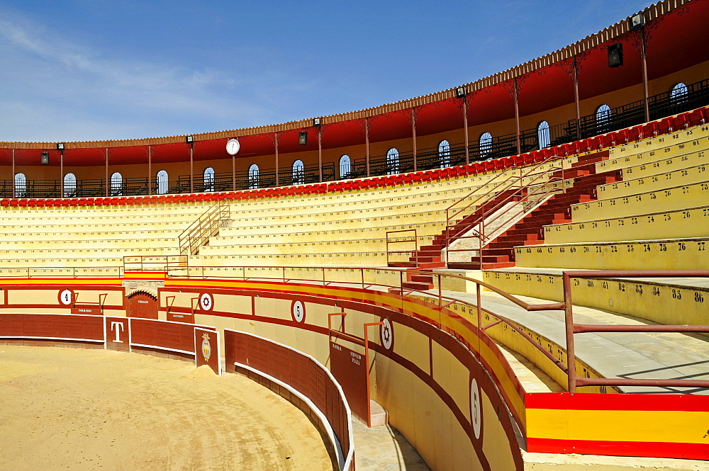 Bullring, bullfighting, arena, Monovar, Alicante, Spain, Europe