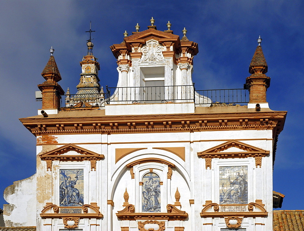 Facade of a church, Seville, Spain, Europe