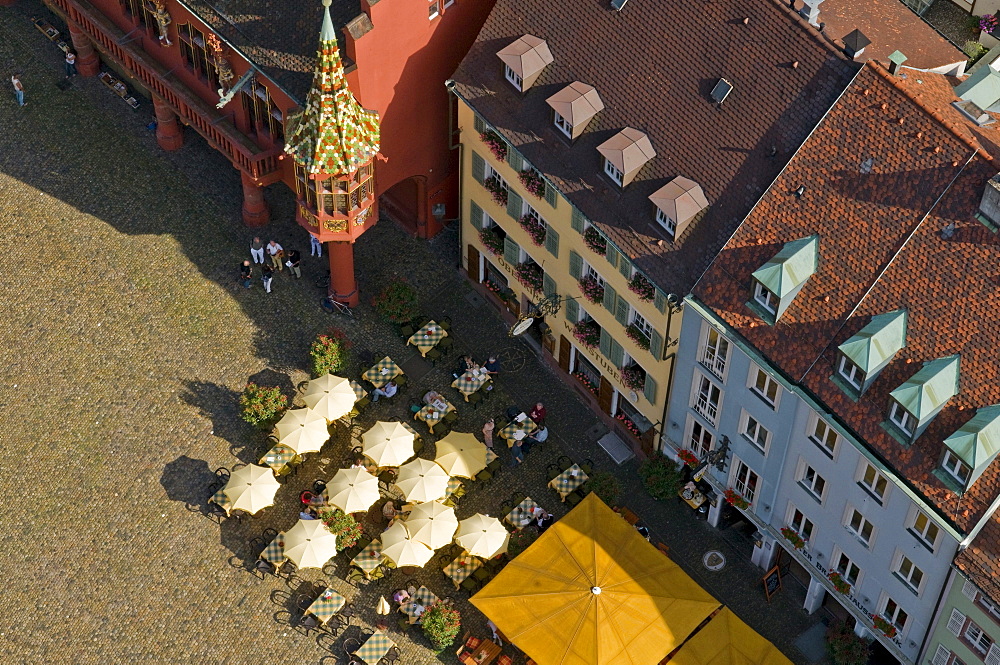 Freiburg Minster square, Freiburg im Breisgau, Baden-Wuerttemberg, Germany, Europe