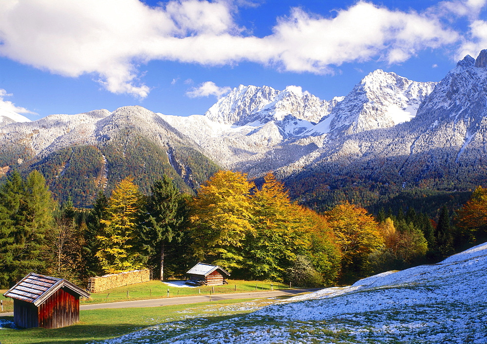 Karwendel mountains near Mittenwald, Upper Bavaria, Germany, Europe