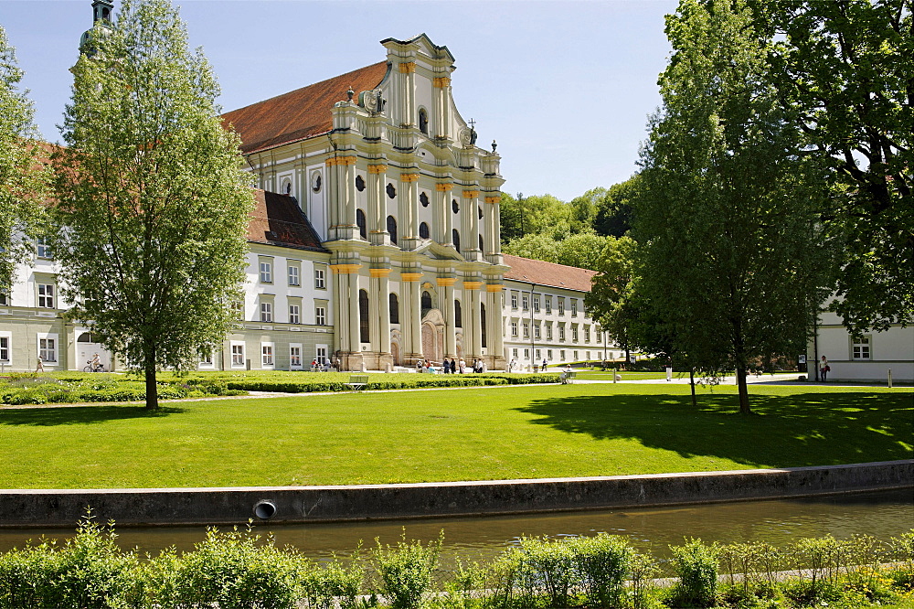 Former Cistercian abbey Fuerstenfeld, Fuerstenfeldbruck, Upper Bavaria, Germany, Europe