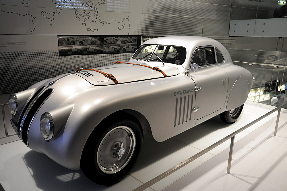 BMW 328 Mille Miglia Coupe Touring, BMW Museum, Munich, Bavaria, Germany, Europe