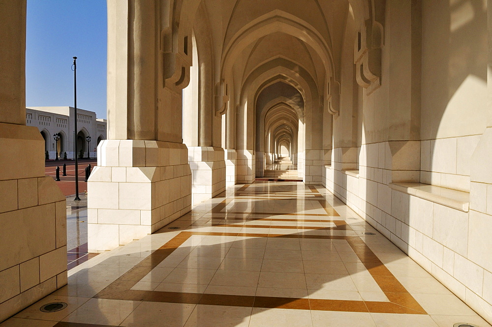 Al Alam Palace of Sultan Qaboos, Muscat, Sultanate of Oman, Arabia, Middle East