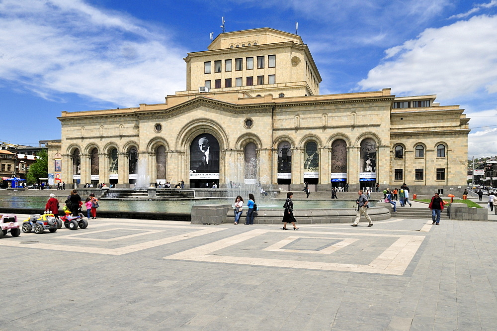 National Historical Museum at Republic Square, downtown Yerevan, Jerewan, Armenia, Asia