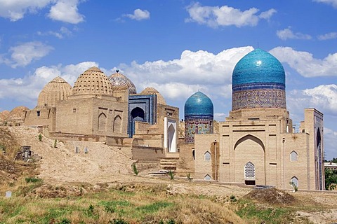 Kasisade Rumi Mausoleum, Shahr-I-Zindah or Shahi Sinda necropolis, Samarkand, UNESCO World Heritage Site, Uzbekistan