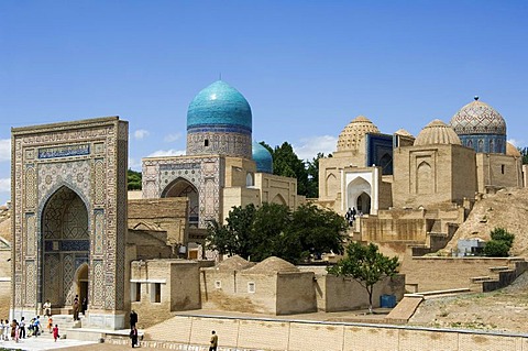 Kasisade Rumi Mausoleum, Shahr-I-Zindah or Shahi Sinda necropolis, Samarkand, UNESCO World Heritage Site, Uzbekistan