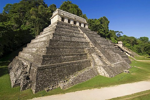 Palenque, UNESCO World Heritage Site, Templo de las Inscripciones, Temple of Inscriptions, Yucatan, Mexico