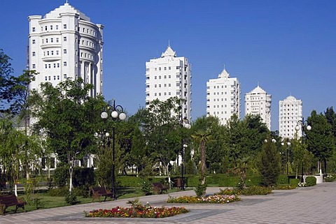 Residential buildings, Ashgabat, Turkmenistan