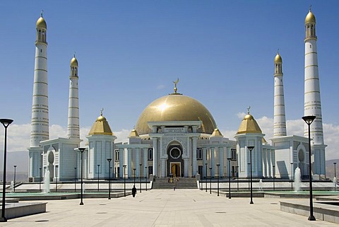 Ashgabat, Spiritual Mosque of Turkmenbasy, Turkmenistan