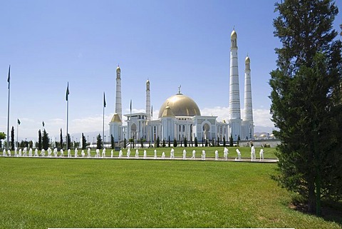 Ashgabat, Spiritual Mosque of Turkmenbasy, Turkmenistan