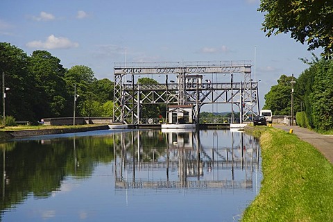 Canal du Centre, Boat Lift number 2, Unesco World Heritage Site, Houdeng Goegnies, Hainaut Province, Belgium