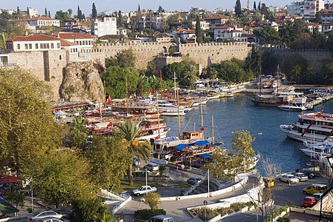 Kaleici fishing harbor and marina, Antalya, Turkey