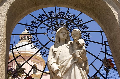 Statue of The Virgin Mary, neoclassical cathedral, Salta, Argentina