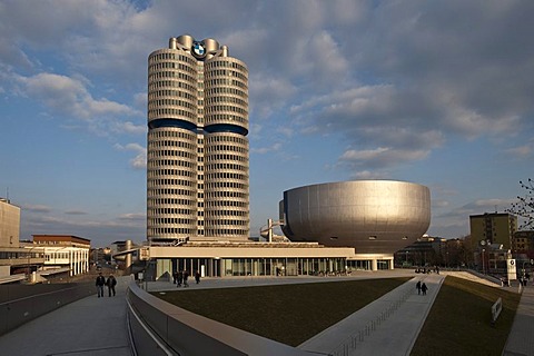 BMW building and BMW Museum, Munich, Bavaria, Germany, Europe