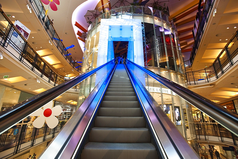 Modern shopping mall, Palladium at Republic Square, Prague, Czech Republic, Europe