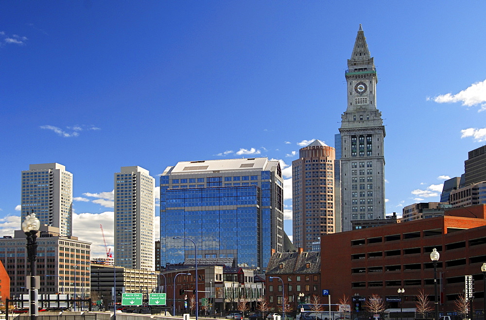 Street scene in down-town Boston, Massachusetts, USA