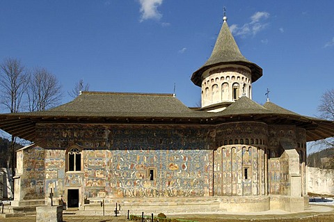 Monastery Church of Saint George in Voronet, UNESCO World Heritage Site, Romania, Eastern Europe