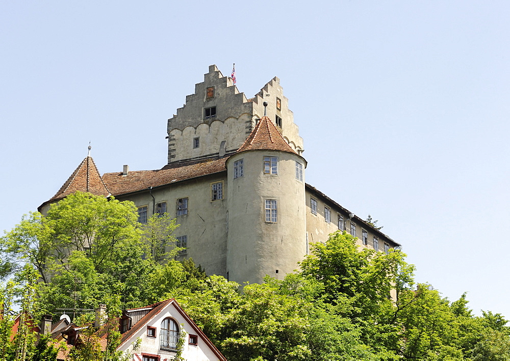 Meersburg castle on Lake Constance, Baden-Wuerttemberg, Germany, Europe