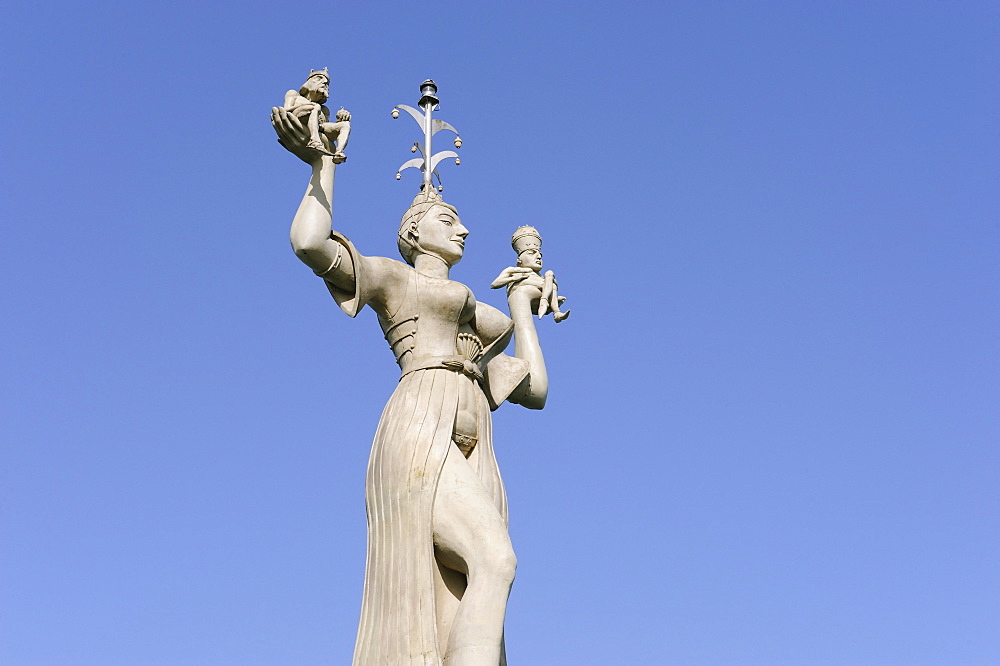 Statue of Imperia, lake port Constance, Lake Constance, Baden-Wuerttemberg, Germany, Europe