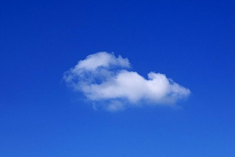 Cirrostratus cloud on blue sky