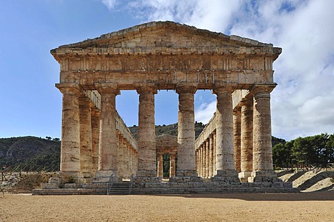 Greek temple in Segesta, Sicily, Italy