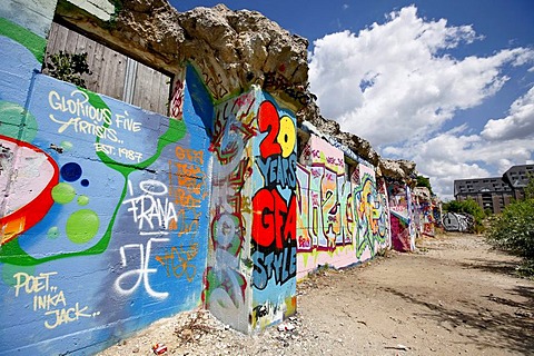 Graffiti on a wall in Kreuzberg, Berlin, Germany, Europe