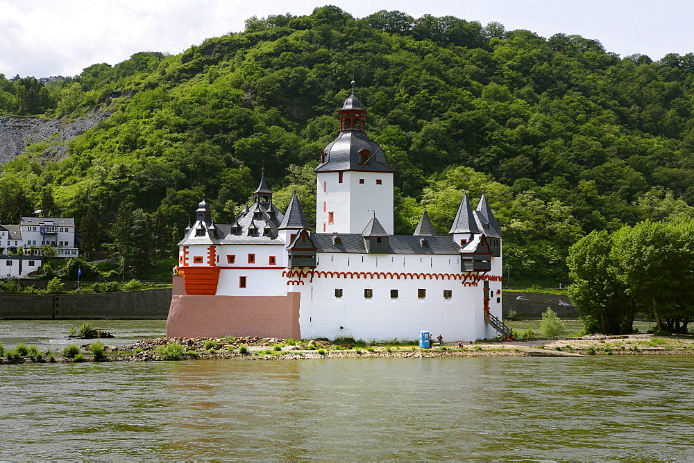 Burg Pfalzgrafenstein palace in Kaub am Rhein, Rhineland-Palatinate, Germany, Europe