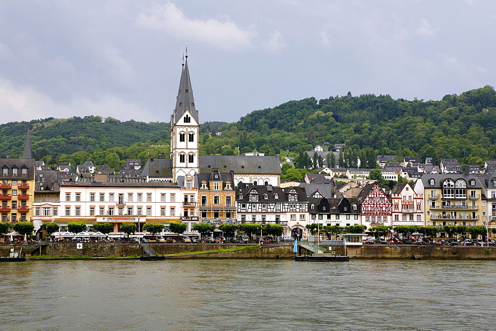 Boppard on the Rhine river, Rhineland-Palatinate, Germany, Europe