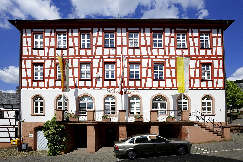 Town hall in Lorch, Hesse, Germany, Europe