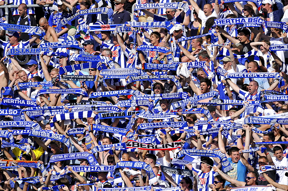 Hertha BSC fan block