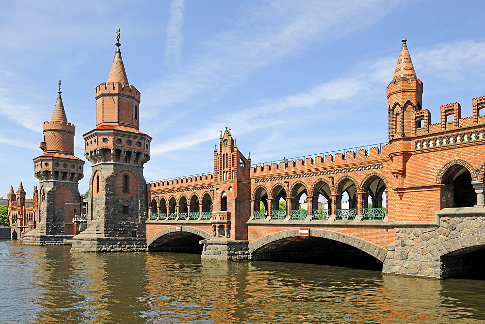 Oberbaumbruecke Bridge in Berlin, Germany, Europe