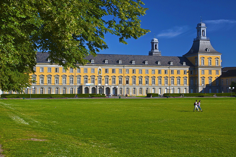 Main Building, Rhenish Friedrich Wilhelm University, a former palace of the Elector of Cologne, Bonn, North Rhine-Westphalia, Germany, Europe