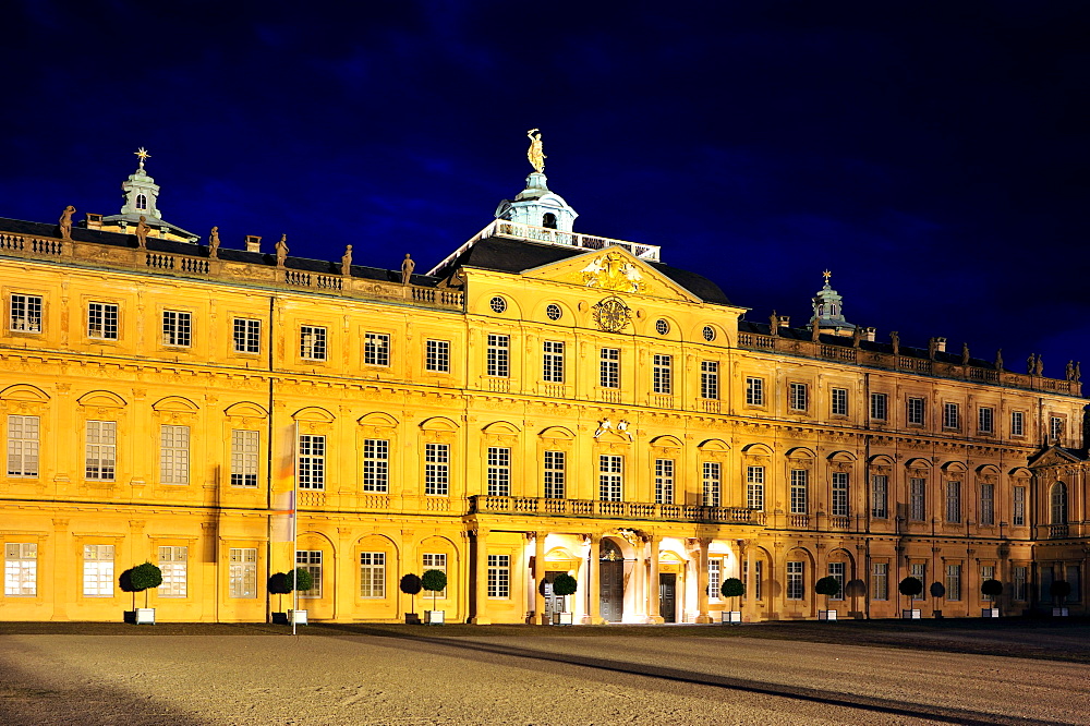 Schloss Rastatt castle seen from the courtyard, Rastatt, Black Forest, Baden-Wuerttemberg, Germany, Europe