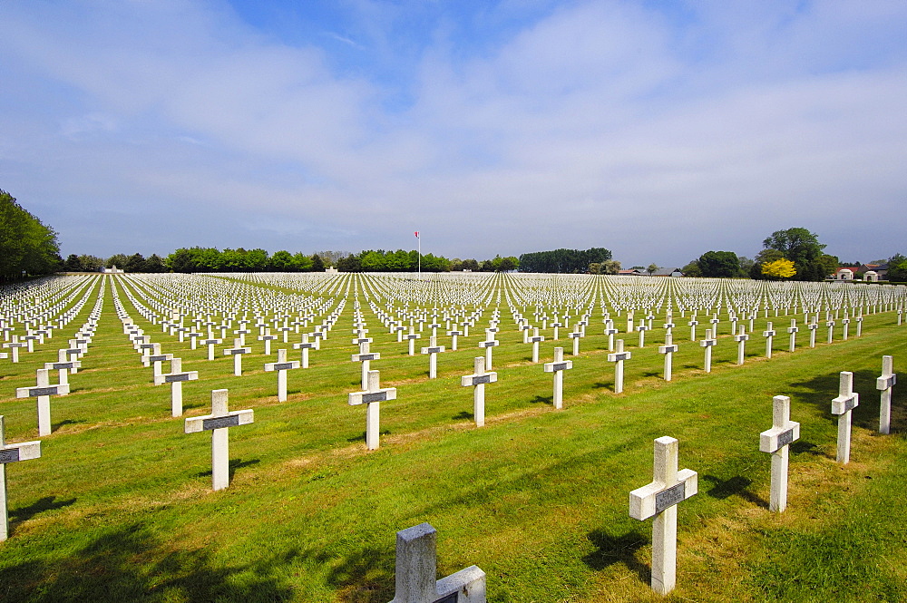 La Targette, British first World War cemetery, Pas-de-Calais, Somme valley, France, Europe